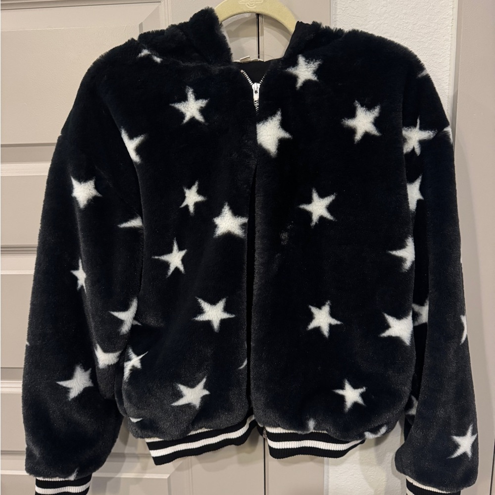 Starry Black and White Women’s Jacket